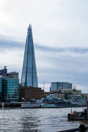 London skyline on the Thames riverside 