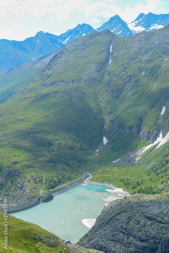 Alpin Lake catching water from Pasterze glacier at Grossglockner, Austria