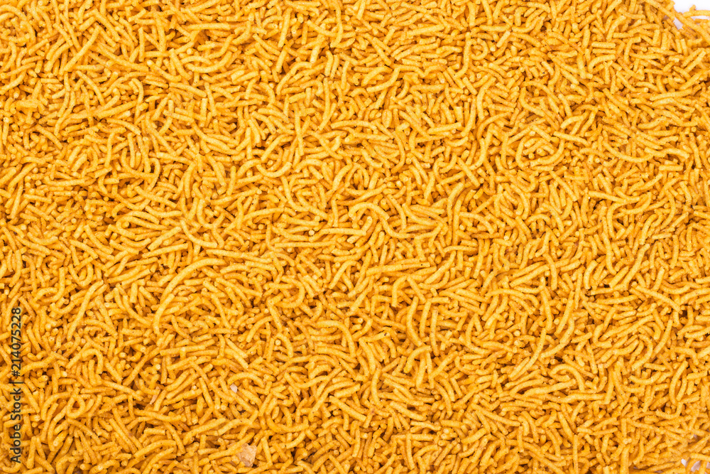 Obraz premium potato bhujiya or aloo bhujiya or sev namkeen