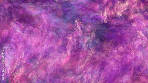Abstract painted texture. Chaotic violet and blue strokes. Fractal background. Fantasy digital art. 3D rendering.