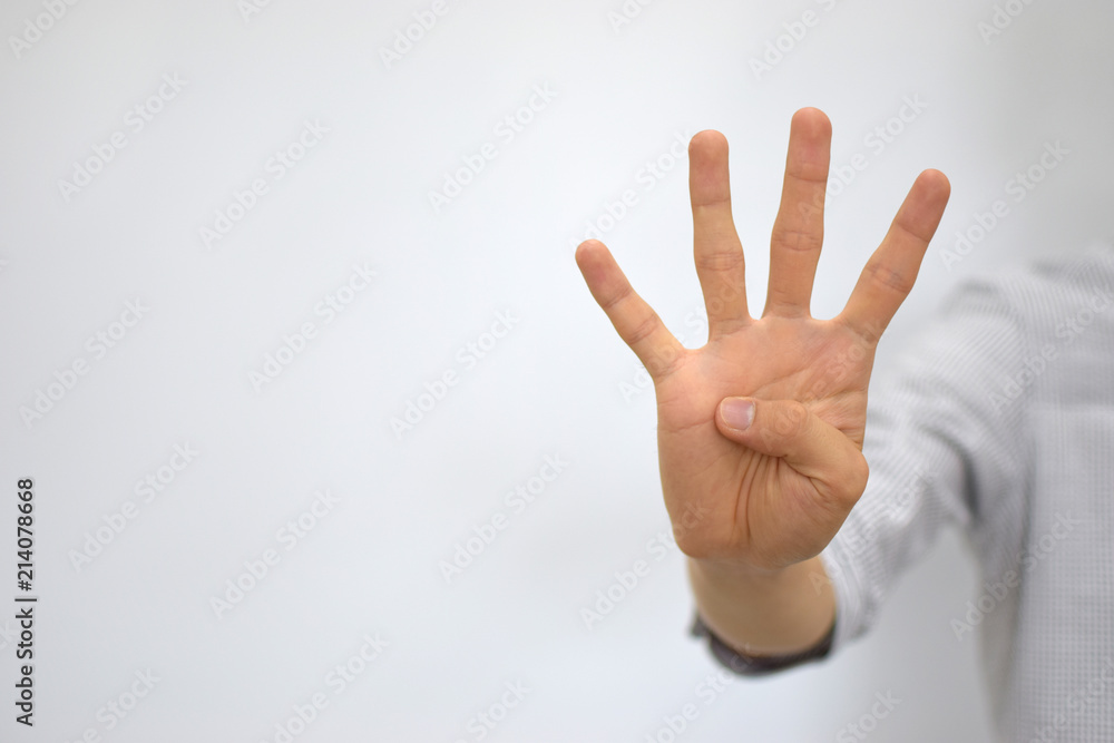 A handsome professional gesture A handsome professional gesture