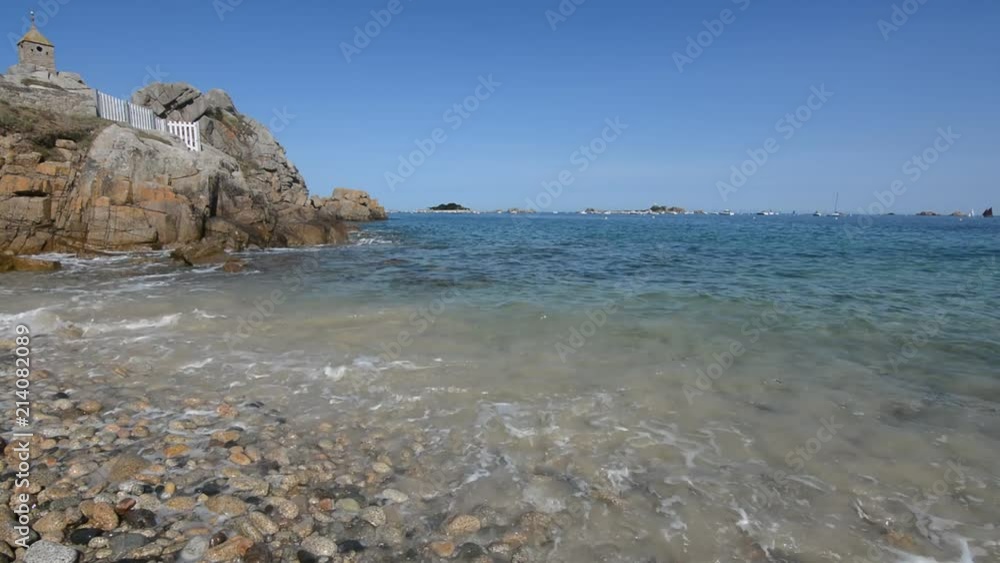 Magnifique paysage de mer à Port-Blanc Penvénan en Bretagne. France
