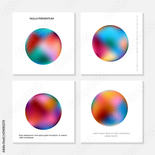 Abstract holographic gradient in the form of a sphere