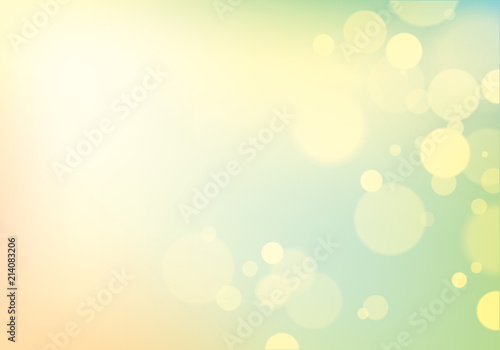 Blur bokeh of light background. Beautiful vector abstract illustration. Perfect abstraction with copy space for text.
