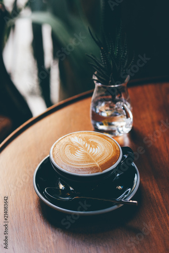 Wallpaper Mural coffee latte art in coffee shop cafe Torontodigital.ca