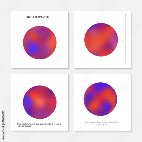 Abstract holographic gradient in the form of a sphere