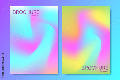 Modern vector templates for brochure, cover, flyer, annual report, leaflet. Colorful geometric background. Fluid shapes composition. Eps10 vector.
