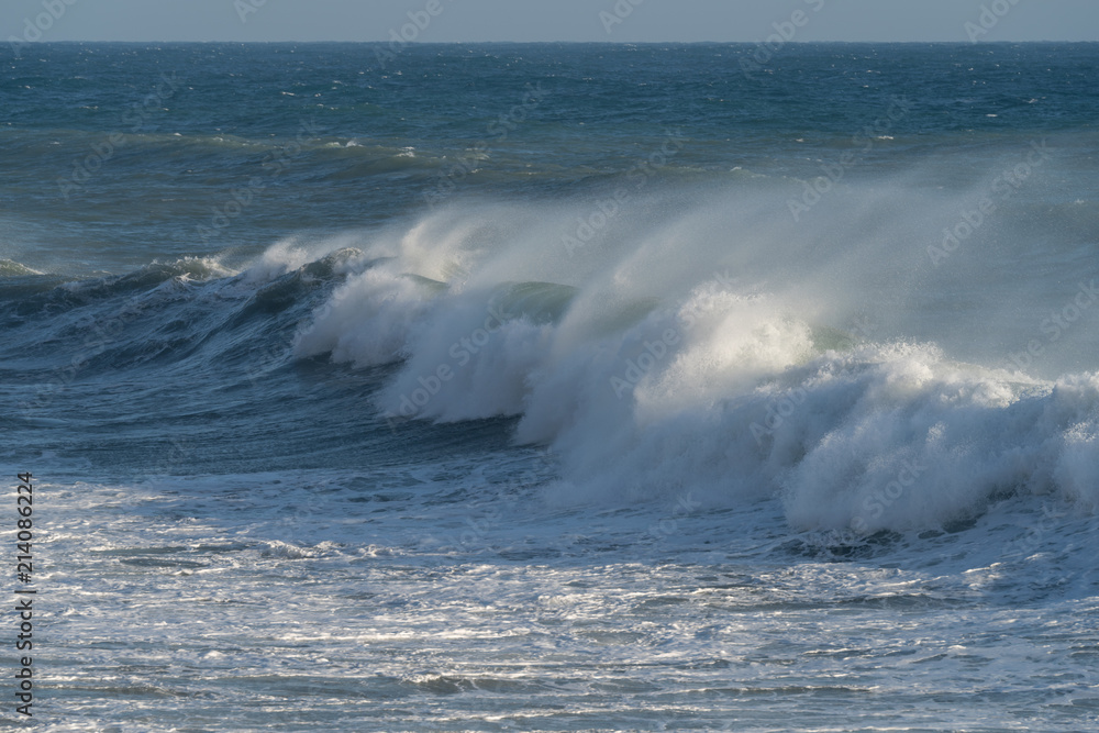 Fototapeta premium Waves breaking on the coast