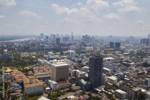 Blurred Cityscapes in Bangkok  Thailand