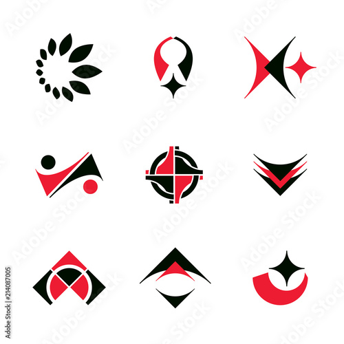 Set of vector abstract colo...