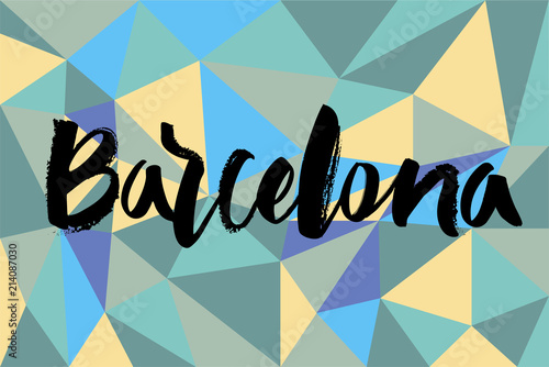 Hand lettering Barcelona 