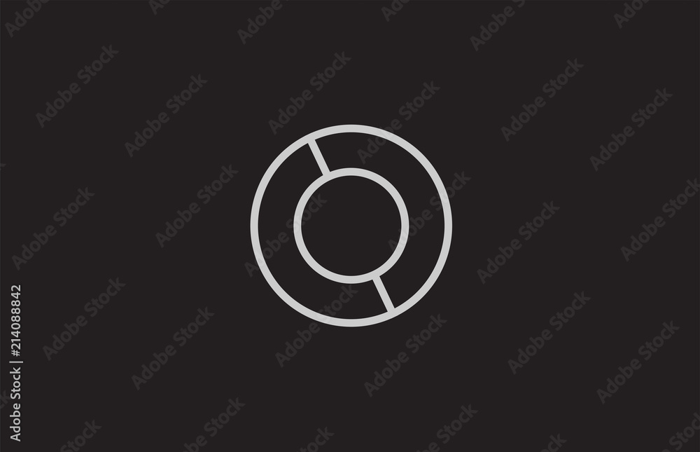 black and white alphabet letter o logo icon design black and white alphabet letter o logo icon design