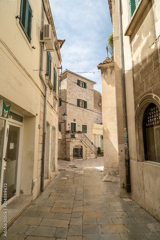 View on streets of old city split