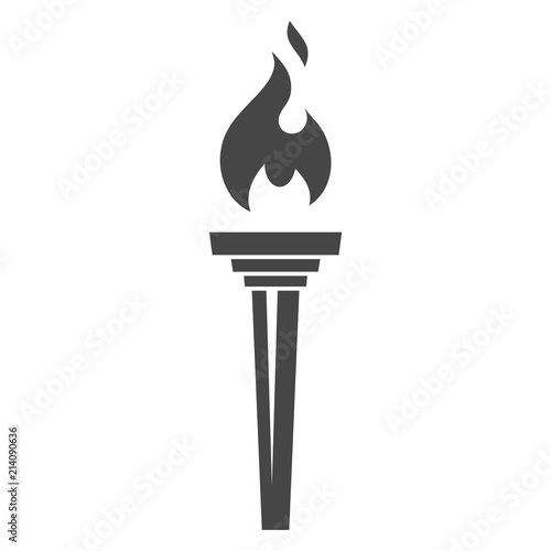 Torch With Flame icon