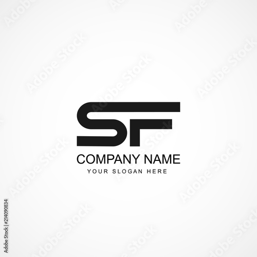 Initial Letter SF Logo Template Design