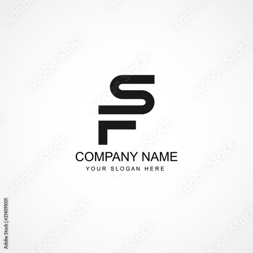 Initial Letter FS Logo Template Design