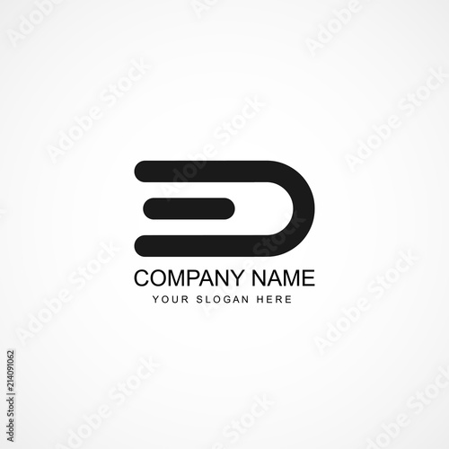 Initial Letter ED Logo Template Design photo