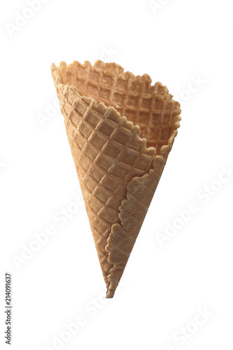 waffle cone tasty one in isolation