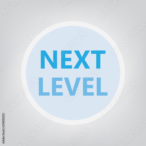 next level concept- vector illustration photo