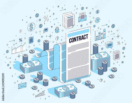 Contract sheet paper legal ...