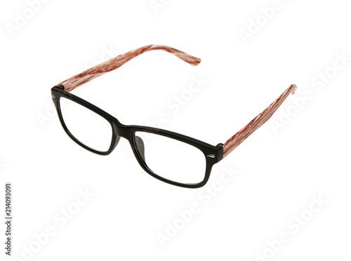 Glasses on white background with clipping path.