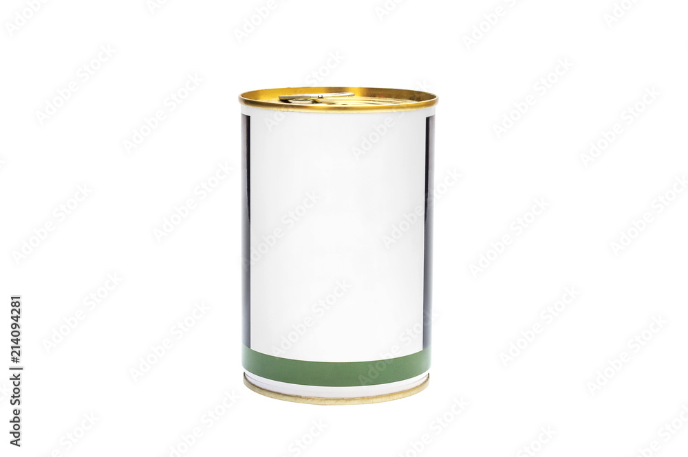 Tin can isolated on white background. Tin can isolated on white background.