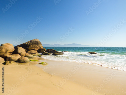 Secluded beach at Ponta das Canas - Florianopolis, Brazil