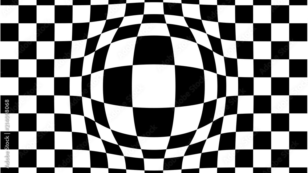 Obraz premium Damier déformé 70's