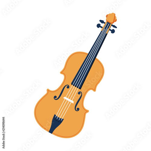 Violin vector flat icon.