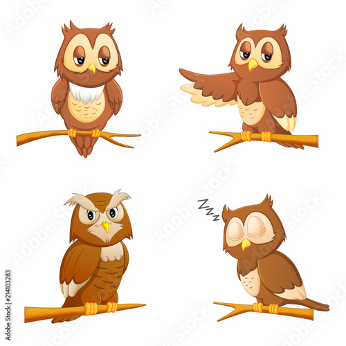 cute owl cartoon