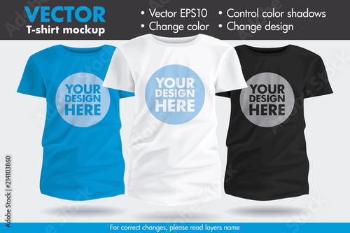 Replace Design your Design, Change Colors Mock-up Tee Template Kids