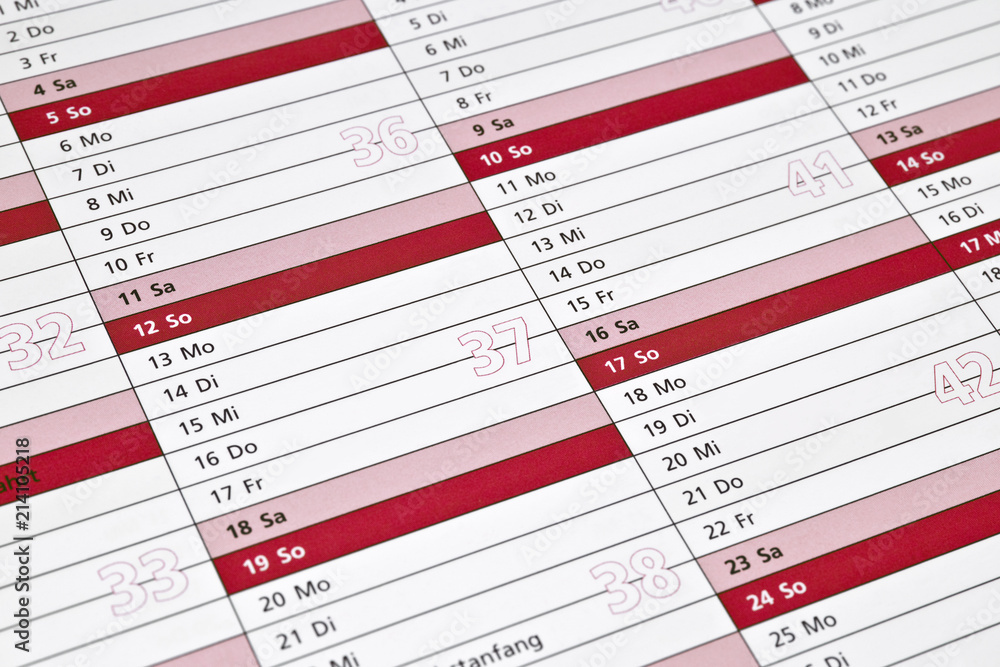 Obraz premium Kalender 