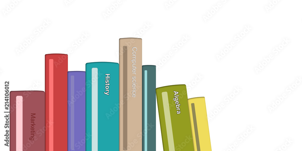 Fototapeta premium books illustration backdrops