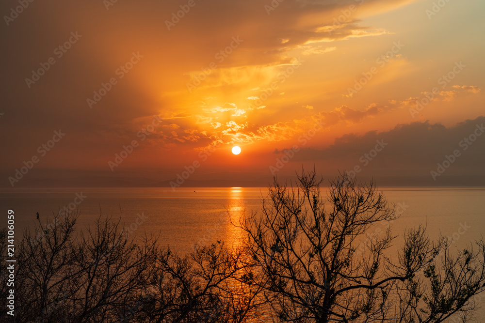 Obraz premium Sunset at the sea