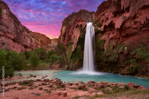 Obraz Piękny Havasu Spada w Havasupai, Arizona, usa