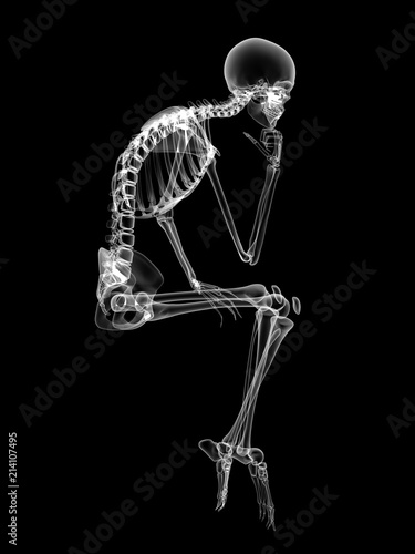 X RAY SKELETON 3D RENDER