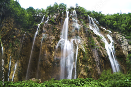 Plitvice Lakes National Park lies at an altitude of 500 - 640 m  in the Lika area. It is a system of 16 lakes  connected by waterfalls and cascades.