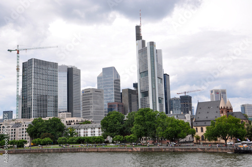 Meno river and buildings photo