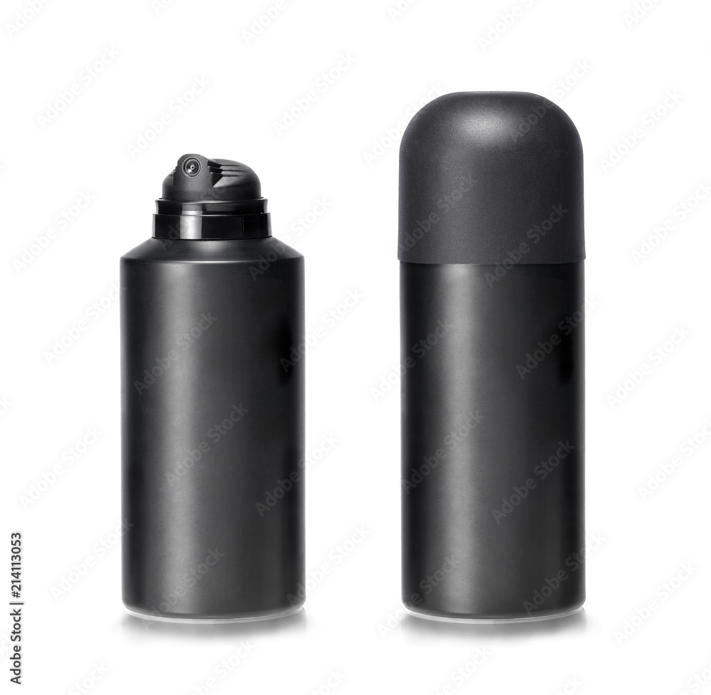 Two lotion dispensers one capped and other uncapped. Clipping path Two lotion dispensers one capped and other uncapped. Clipping path