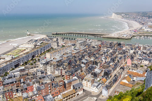 aerial view of Le Treport photo