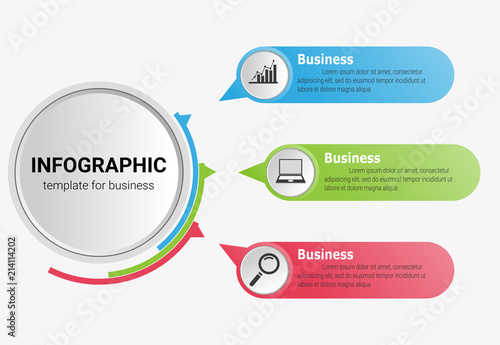 Infographic template for business. Creative vector illustration