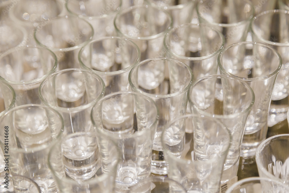 Wine glasses for strong alcoholic beverages, background of wine glasses. Wine glasses for strong alcoholic beverages, background of wine glasses.