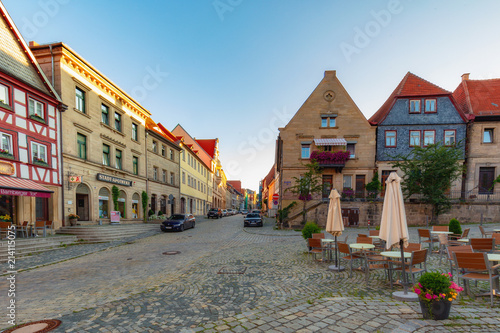 Medieval German Bavarian Town of Kronach in Summer. Lovely historical houses © andiz275