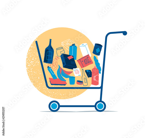 Cart full of products