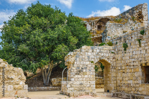 Fototapeta Naklejka Na Ścianę i Meble -  Ruins of medieval Yehiam Fortress,  Galilee, Israel