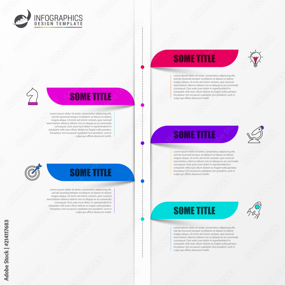 Infographic design template. Timeline concept with 5 steps Infographic design template. Timeline concept with 5 steps