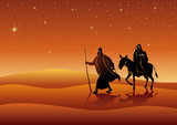 Mary and Joseph, journey to Bethlehem