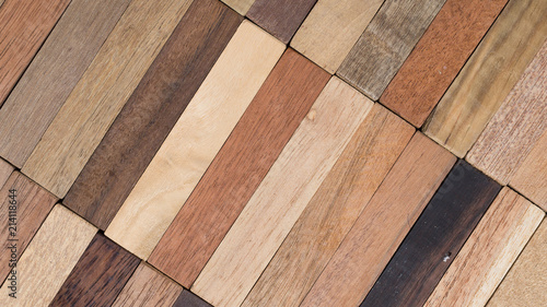 wood specimen from different tropical hardwood that grow in Indonesia. seamless wood parquet texture. natural background