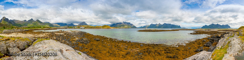 Beautiful landscape of nature in Lofoten islands in Norway