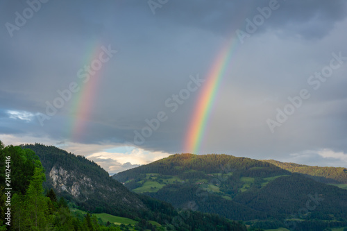 Double Rainbow in the Austrian Alps
